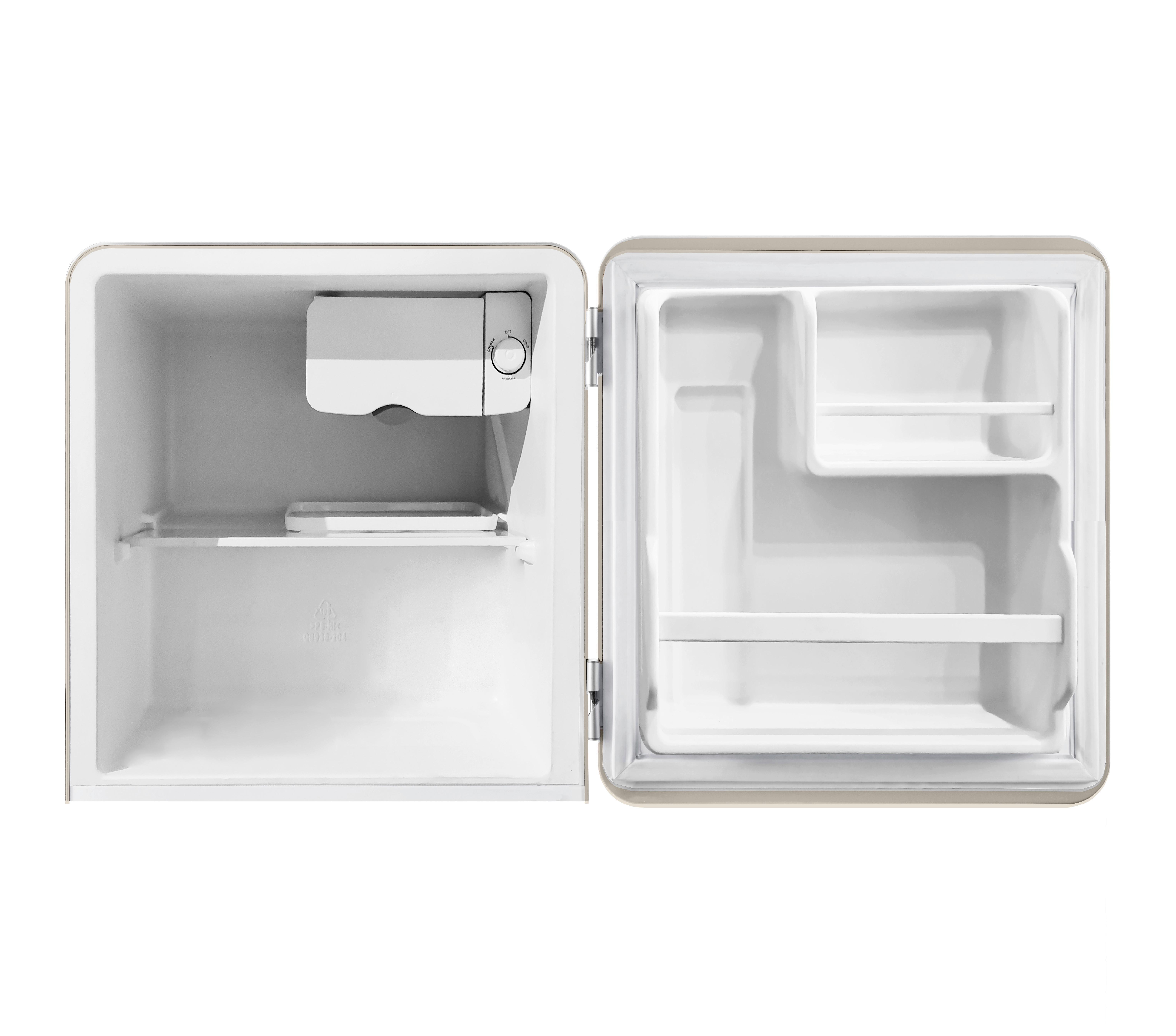 Kühlschrank Nabo KBR 480 in Creme - Creme, MODERN, Glas/Kunststoff (44/48/47cm) - Baytronic HandelsGmb