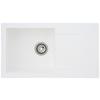 Einbauspüle Denver ca. 78x17x43,5 cm Weiß - Weiß, Trend, Glas/Kunststoff (78/17/43,5cm) - Respekta