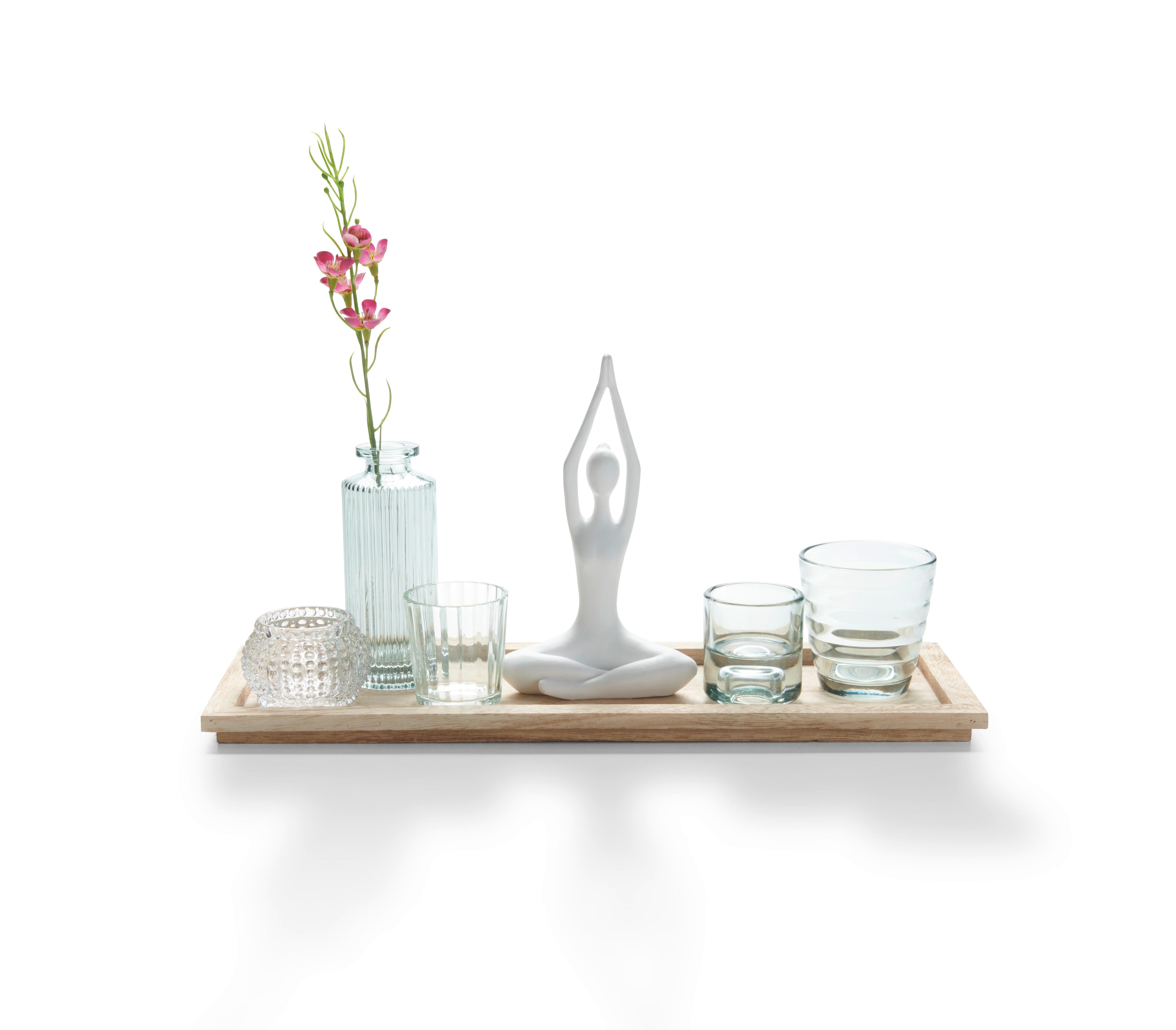 Podstavek Za Čajne Svečke Yoga - večbarvno, Moderno, umetna masa/steklo (40/14cm) - Modern Living
