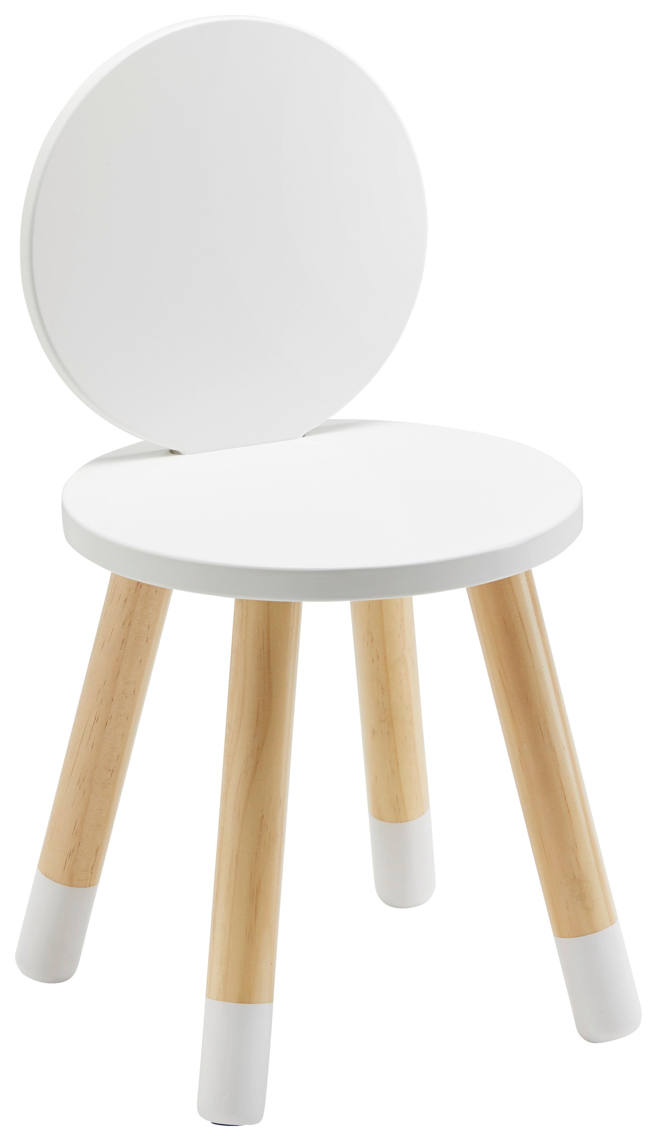 Kinderstuhl Leni Weiß Echtholz - Weiß/Pinienfarben, MODERN, Holz (27,4/51/27,4cm) - Bessagi Kids