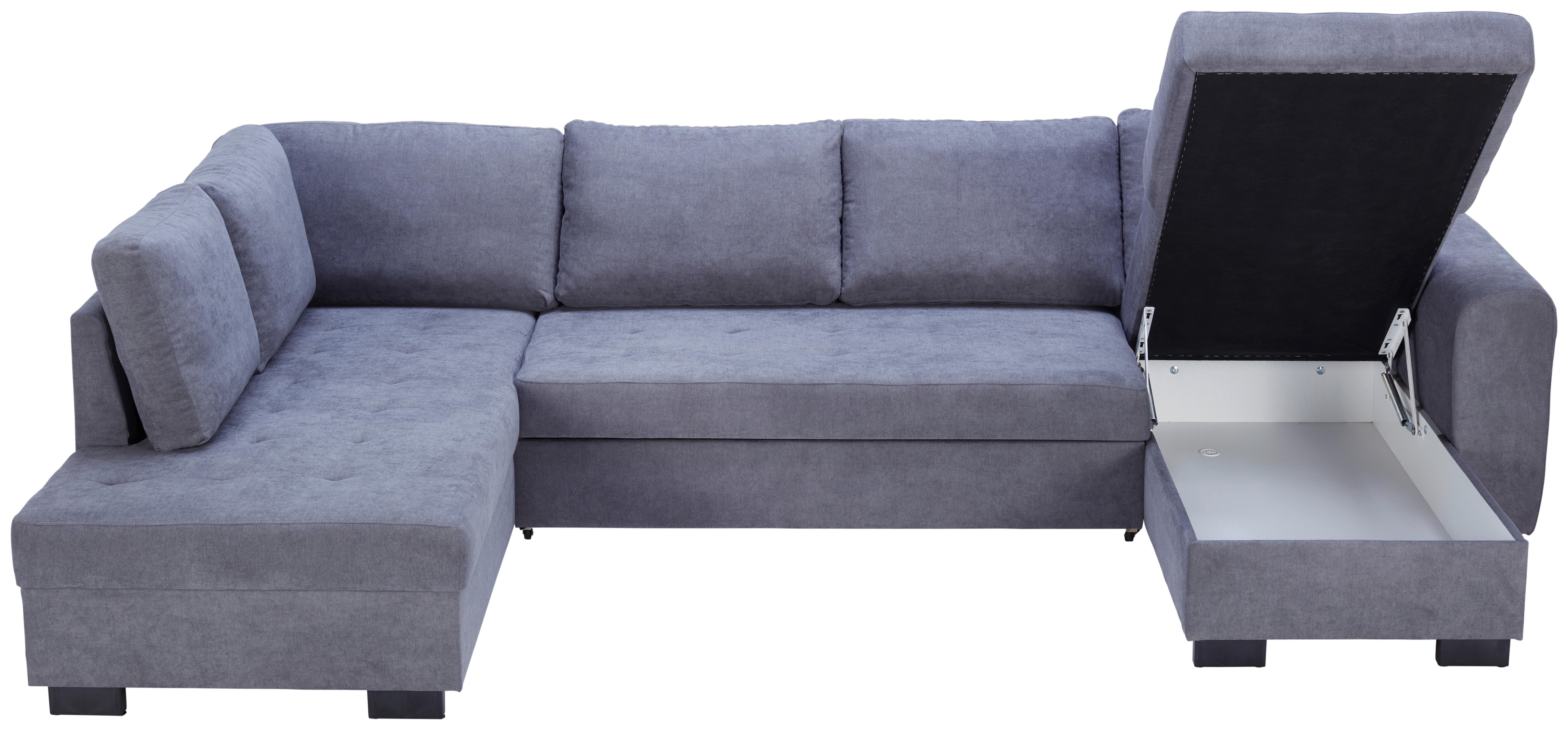 Sjedeća Garnitura Malte - siva, Modern, tekstil (178/305/155cm) - Modern Living
