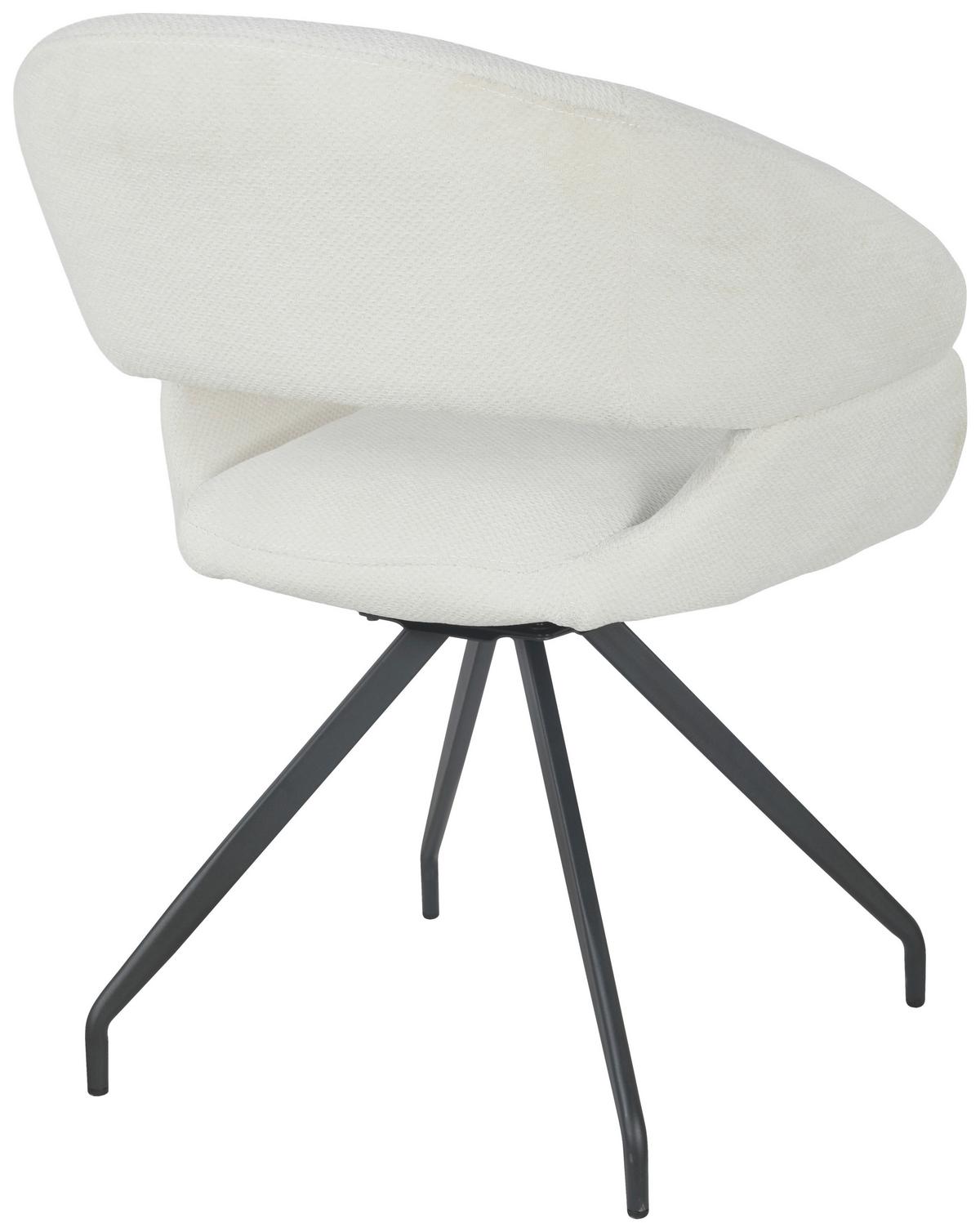 Scaun ROYAL - bej/alb, Design, metal/textil (62/63,5/85,5cm) - Premium Living