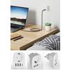 MULTISTECKER ALRO - Weiß, KONVENTIONELL, Kunststoff/Metall (8/6/8cm) - Mömax