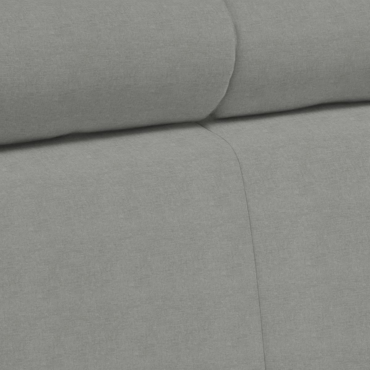 Ecksofa Lugo Grau - Grau, MODERN, Holz/Kunststoff (266/98/205cm) - Mömax