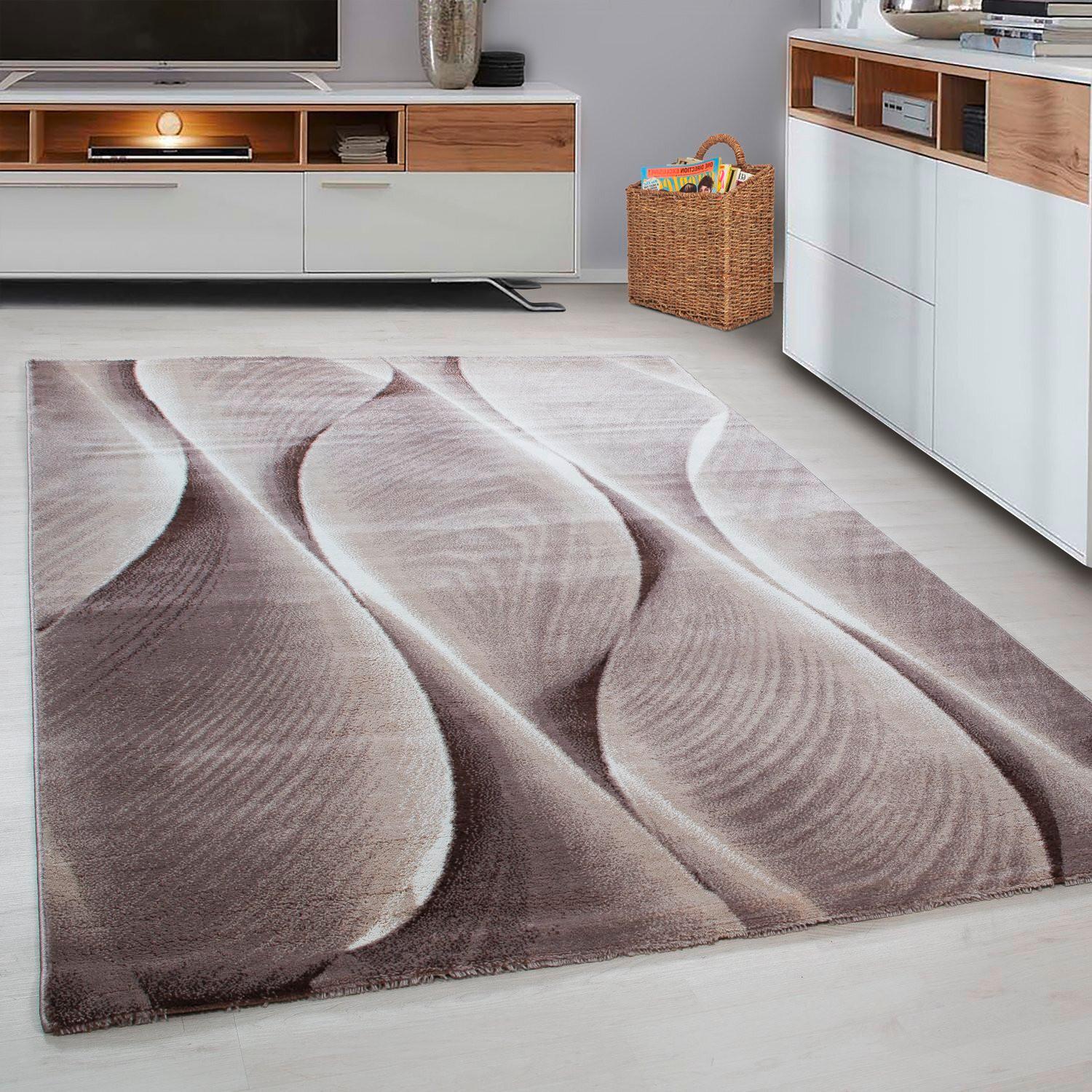 Webteppich Parma Braun ca. 120x170cm - Braun, KONVENTIONELL, Textil (120/170cm)