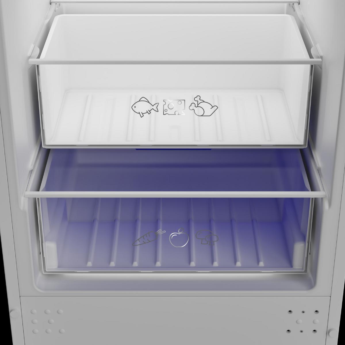 Kühl-Gefrier-Kombination KFIBN32350 Weiß - Weiß, MODERN, Metall (54/177,5/54,5cm) - Elektra Bregenz