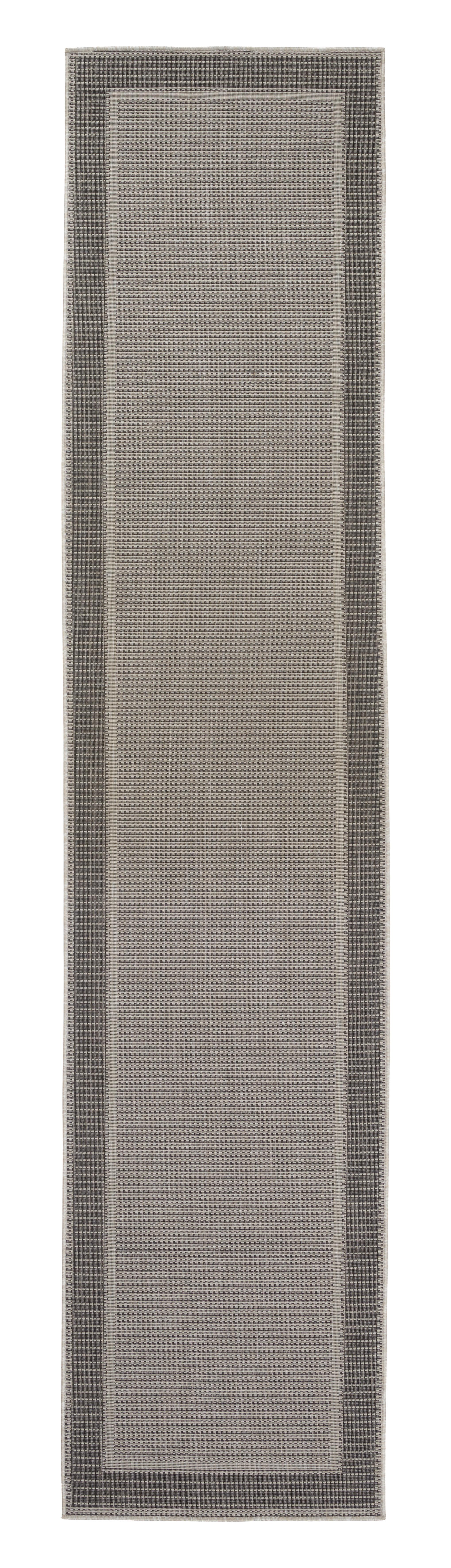 Tepih Niskog Tkanja 80/350 Cm Country - siva, Konventionell, tekstil (80/350cm) - Modern Living