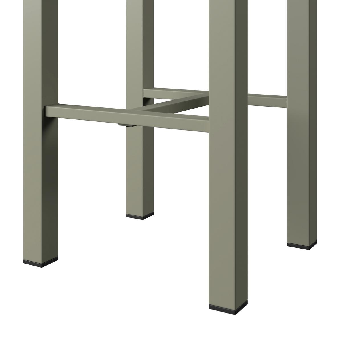 Gartenset Nelli Beige/Grün/Naturfarben - Beige/Naturfarben, MODERN, Kunststoff/Textil