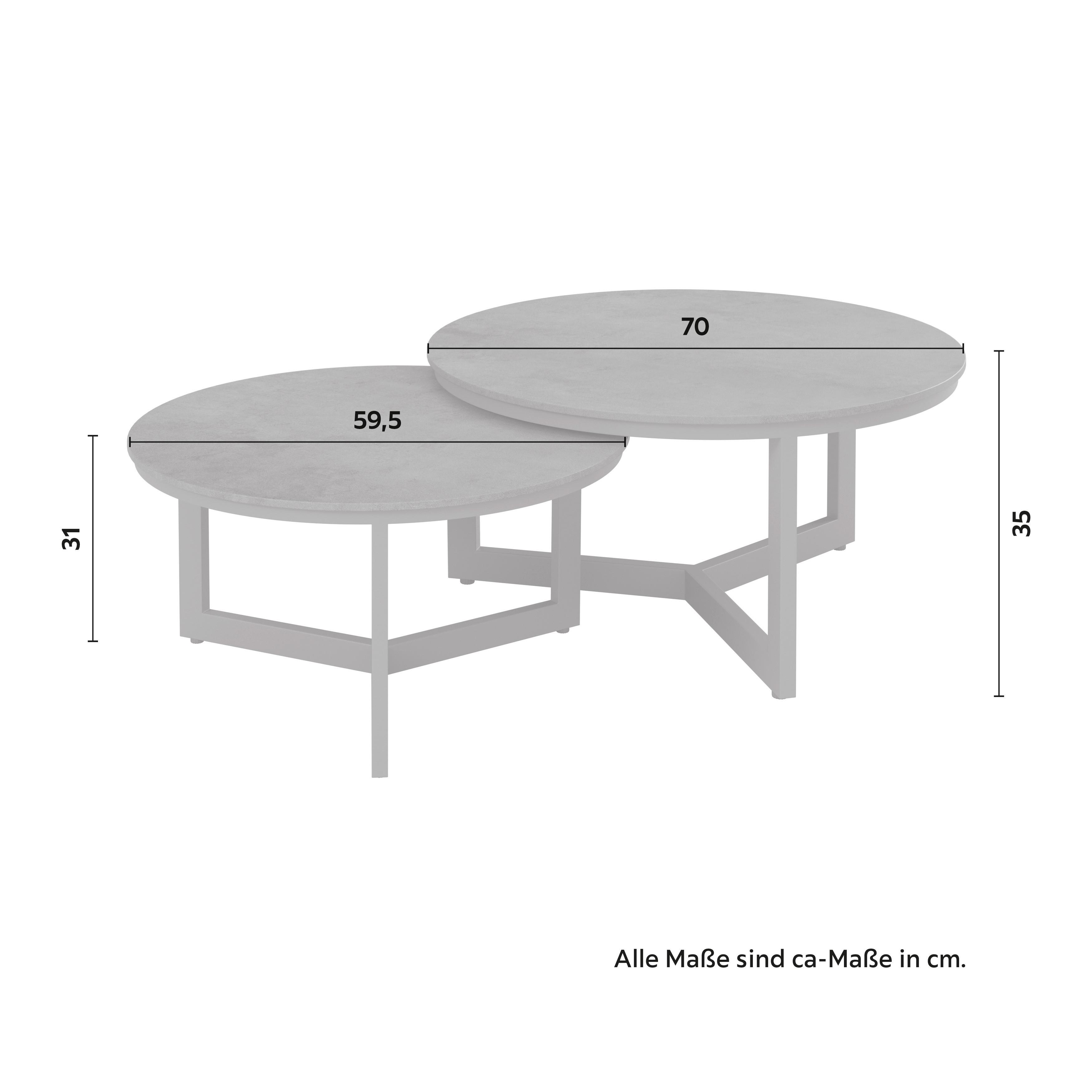 LOUNGEGRUPP MALOU - mörkgrå/antracit, Modern, metall/textil (218/68/76,5cm) - Bessagi Garden