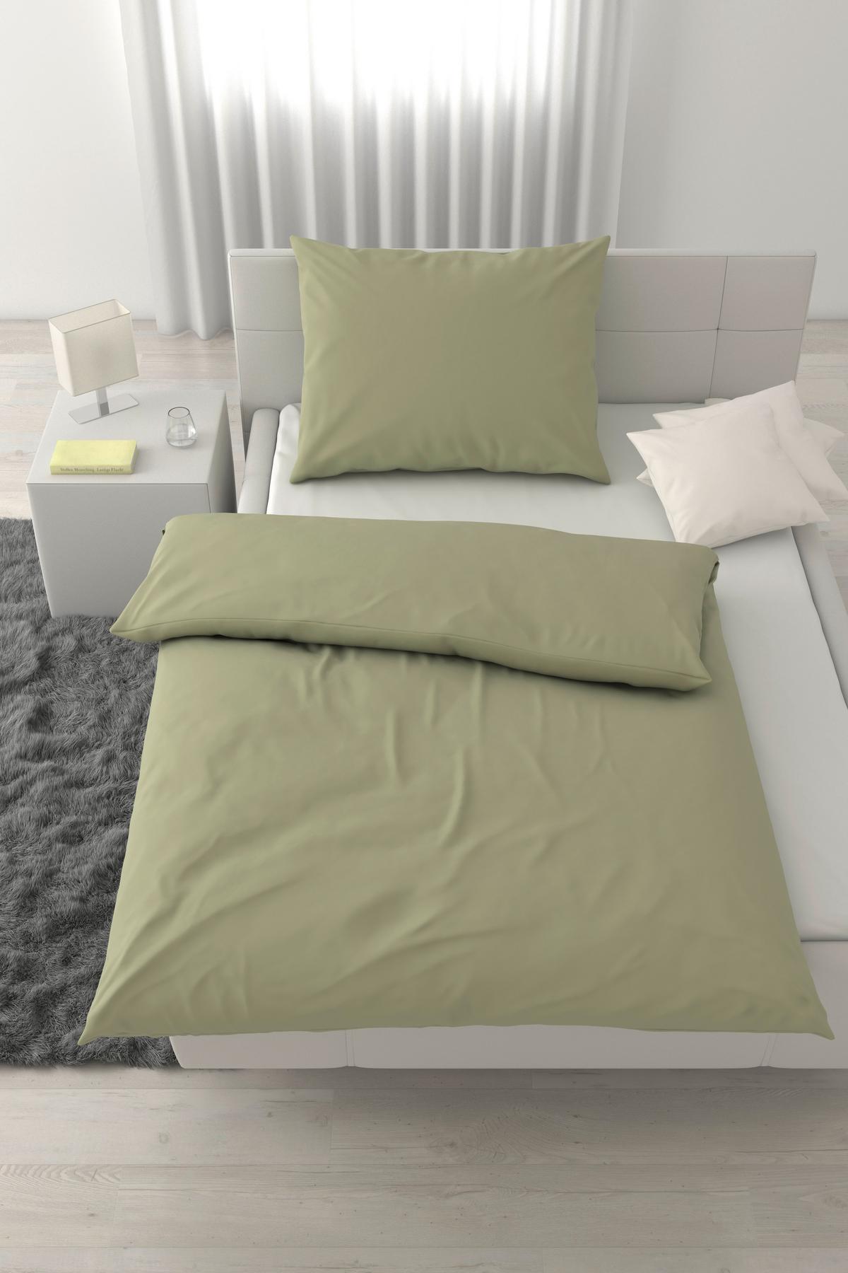 Ágyneműhuzat-garnitúra Elena - zöld, Modern, textil (140/200cm) - Mömax