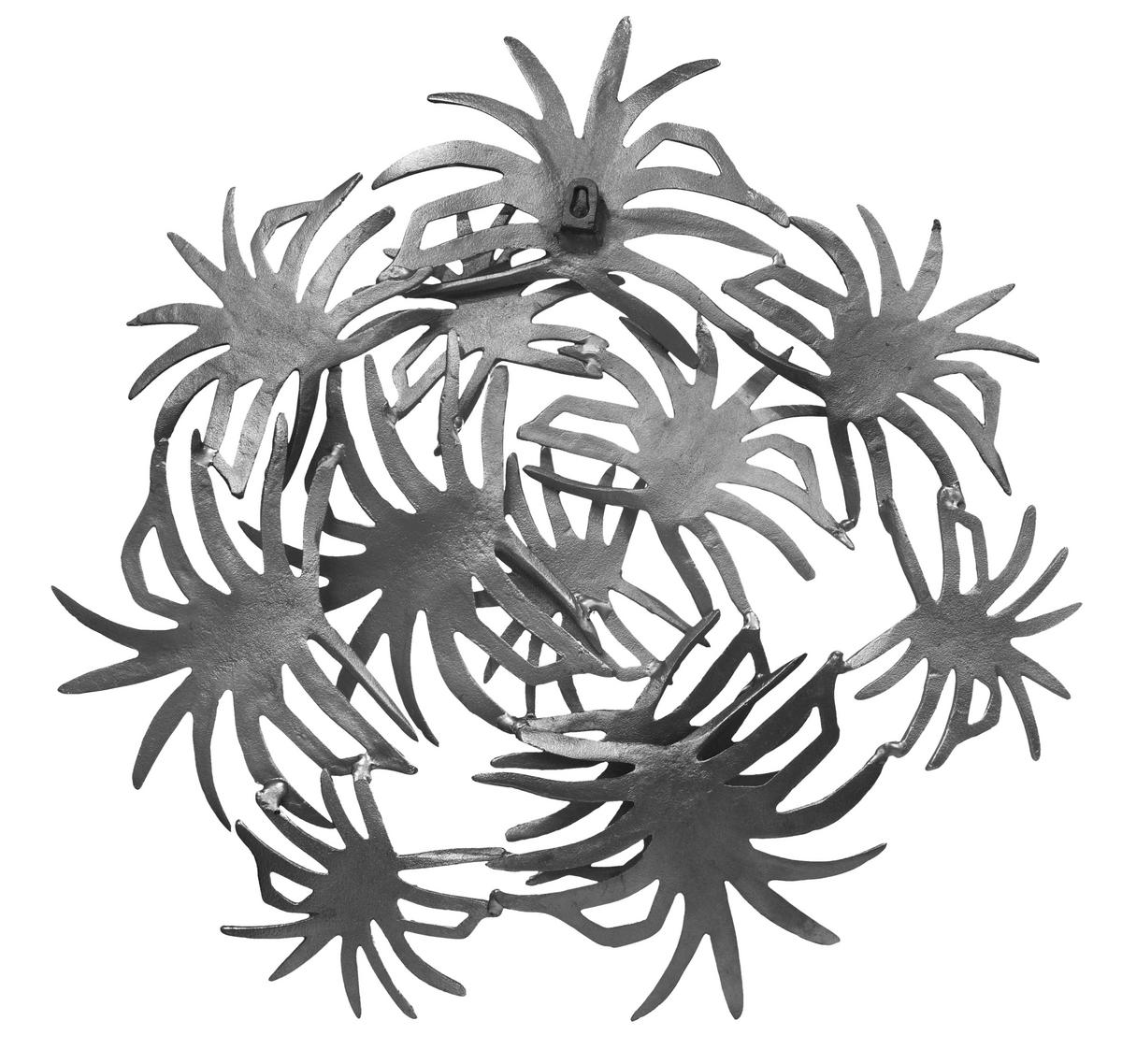 Wanddeko Domizil - Schwarz, Lifestyle, Metall (70/9/70cm) - Kayoom