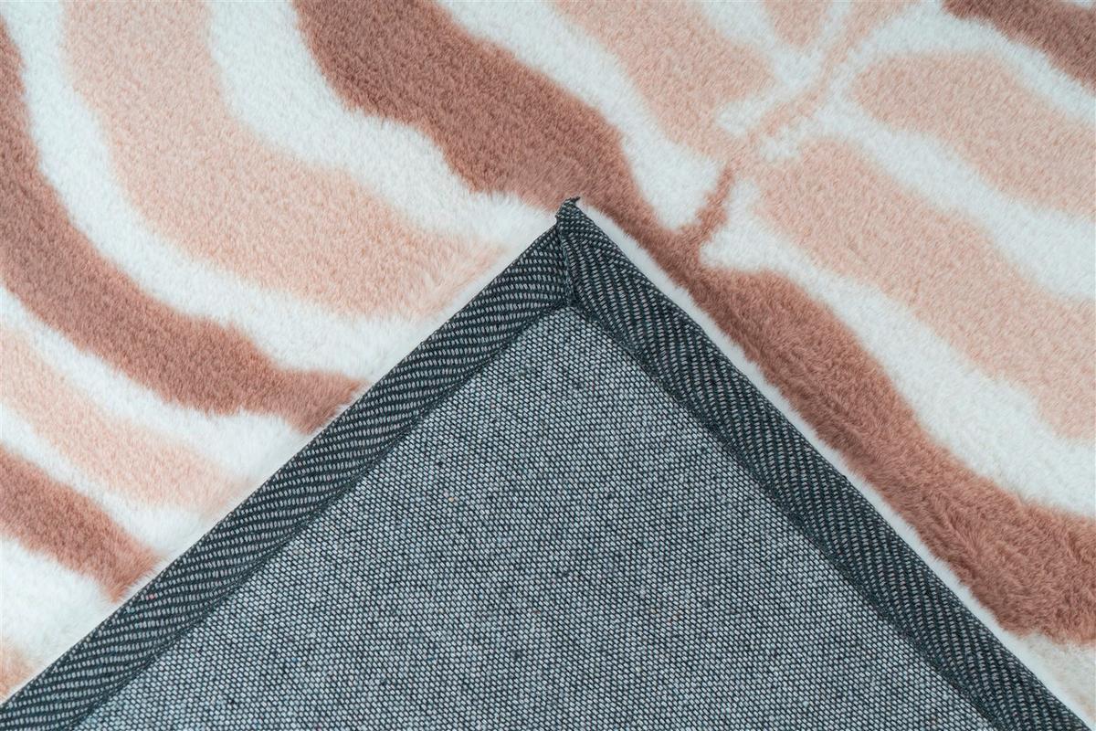 HOCHFLORTEPPICH RABBIT ANIMAL - Taupe/Creme, Konventionell, Textil (160/230cm) - Kayoom