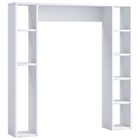 Kopalniški Regal Tinoli M, Bela - bela, Moderno, leseni material (98/100/18cm) - MID.YOU