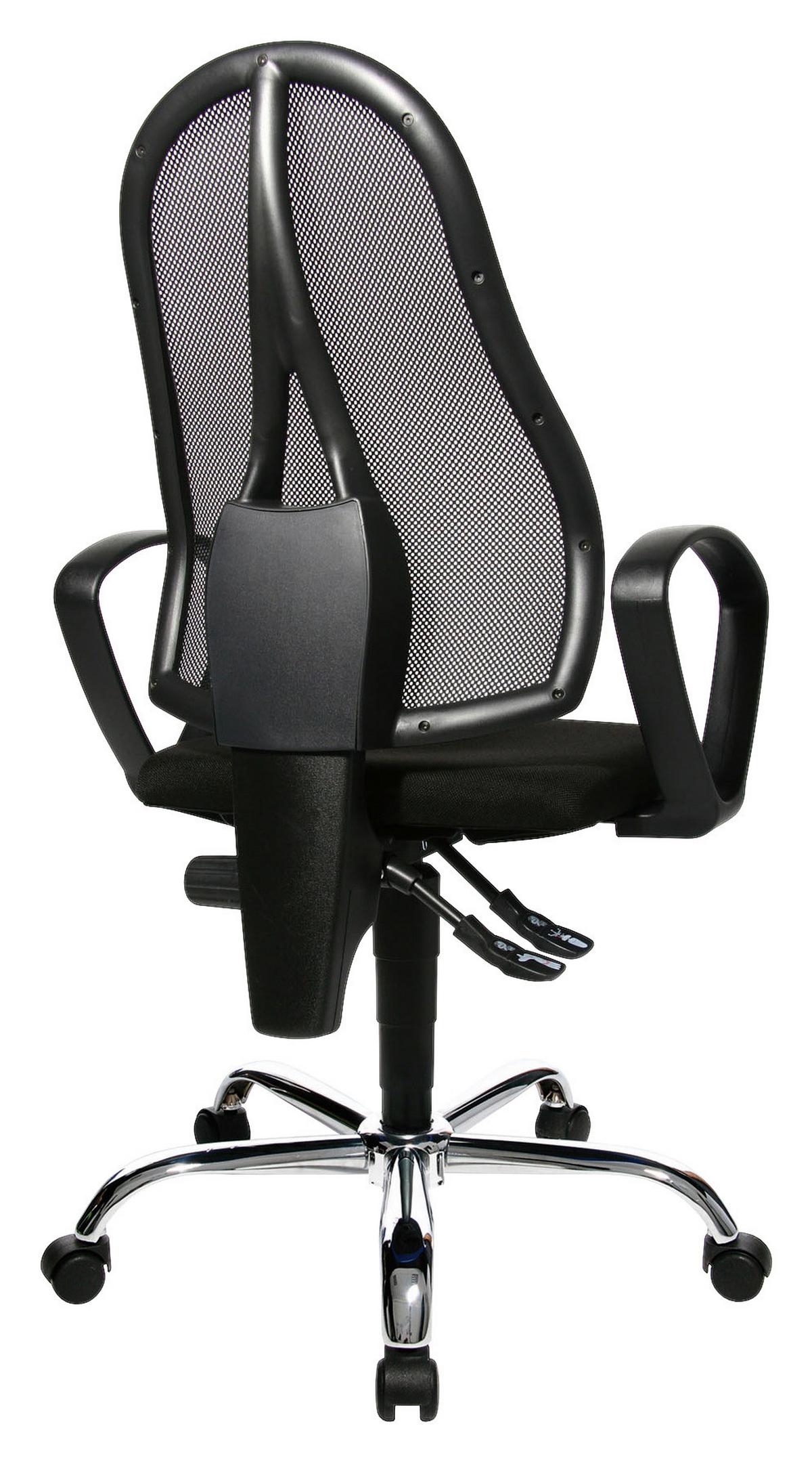 KRZESŁO OBROTOWE OPEN POINT P SOMO - czarny, Design, tworzywo sztuczne/metal (48/103-111/48cm) - Topstar