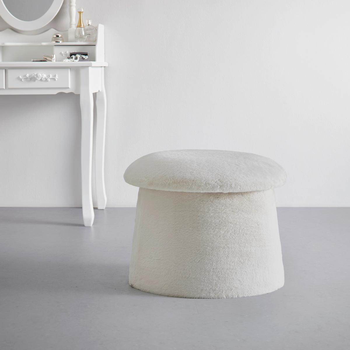 Ülőke Fungi - taupe, Romantik / Landhaus, faalapú anyag/textil (51/39/51cm) - Premium Living