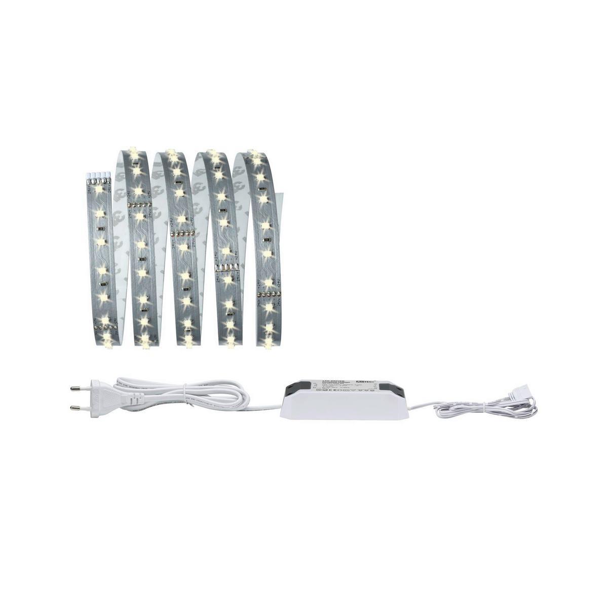 LED-Strip MaxLed 500 in Silberfarben max. 10 Watt - Silberfarben, Basics, Metall (0,3cm) - Paulmann