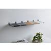 VÄGGHÅLLARE LENTINI II -SB- - aluminiumfärg, Modern, metall (3,2/8/25,5cm) - Mömax
