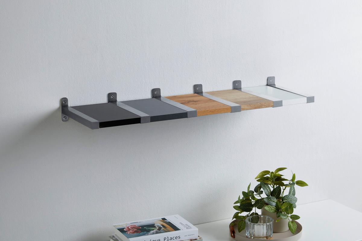 Stenski Nosliec Lentini Ii - barve aluminija, Moderno, kovina (3,2/8/25,5cm) - Mömax