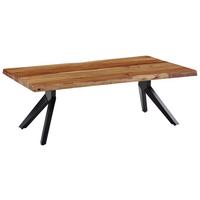 Klubska Miza Wl6.163 - črna/naravne barve, Konvencionalno, kovina/les (115/64/37cm) - MID.YOU