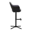 BARPALL VALLETTA - svart/antracit, Klassisk, metall/textil (57/92-119/52cm) - Premium Living