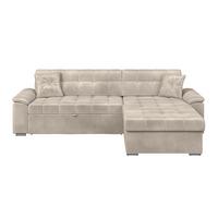 Kutna Garnitura Bali - bež, Trend, tekstil (257/167cm) - Modern Living