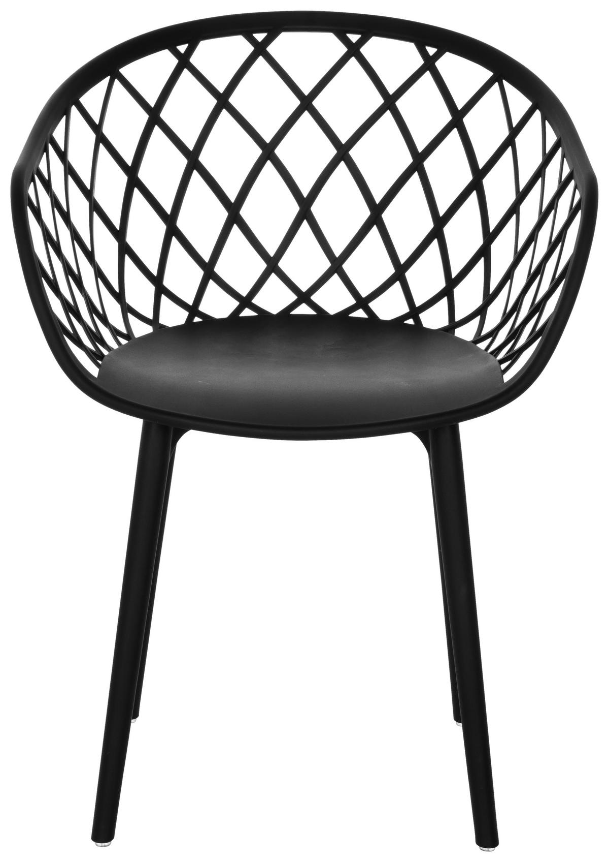 Konferenčni Stol Begio B, Črna - črna, Basics, umetna masa (57/76/53cm) - MID.YOU