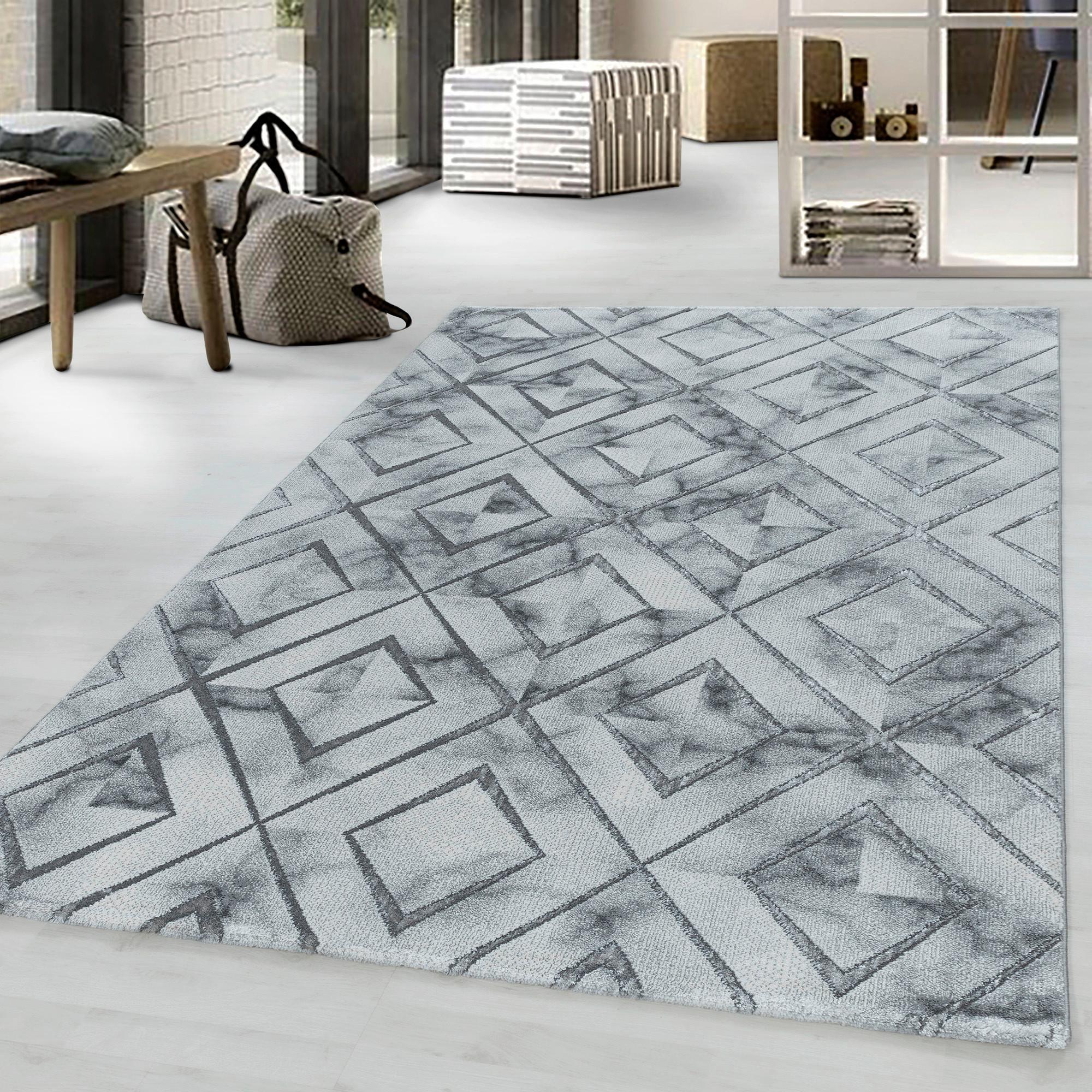 Webteppich Naxos Silberfarben ca. 140x200cm - Silberfarben, Design, Textil (140/200cm)