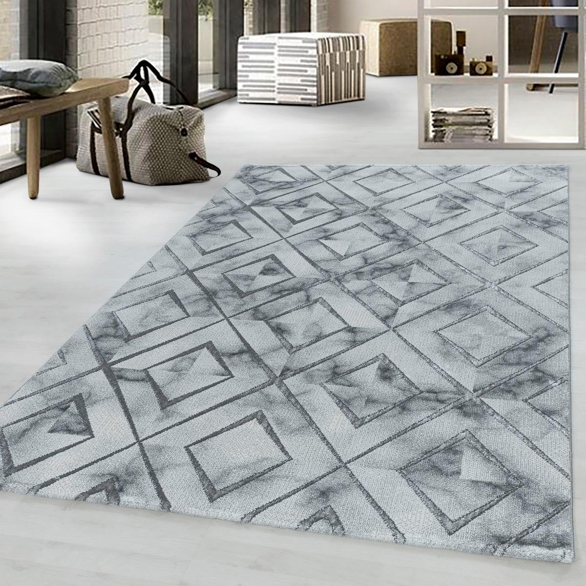 Webteppich Naxos Silberfarben ca. 140x200cm - Silberfarben, Design, Textil (140/200cm)