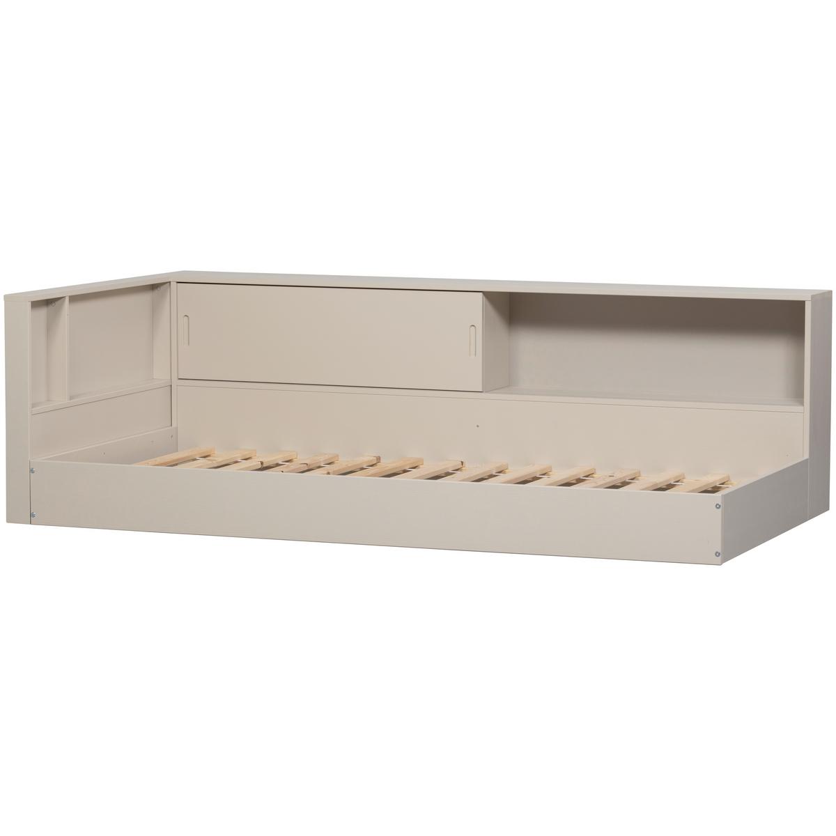 Bodenbett Carter Grau ca. 90x200 cm - Grau, Basics, Holz (90/200cm) - MID.YOU