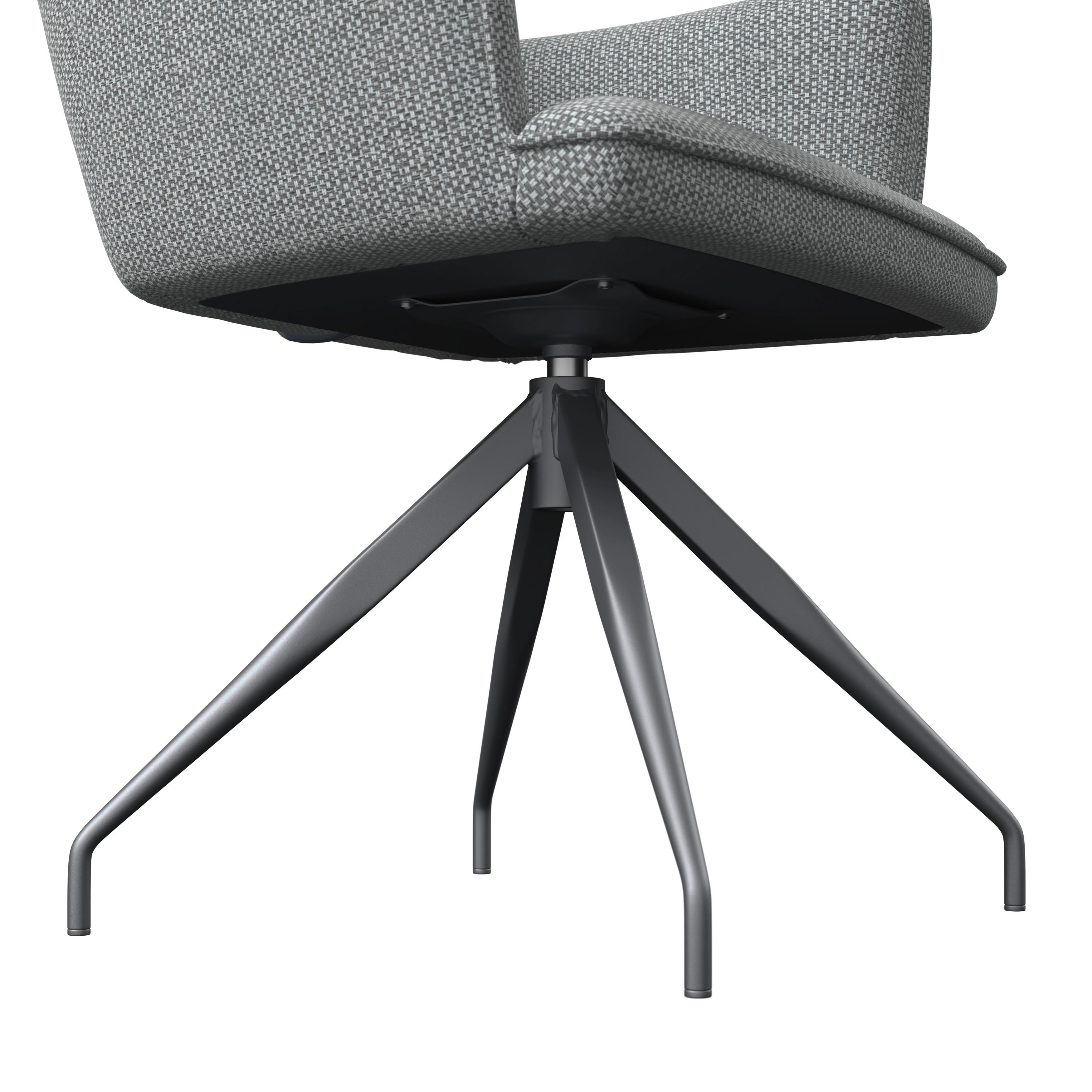 UTESTOL GLAMOUR - beige/antracit, Modern, metall/textil (62/62/87cm) - Mömax