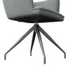 UTESTOL GLAMOUR - beige/antracit, Modern, metall/textil (62/62/87cm) - Mömax