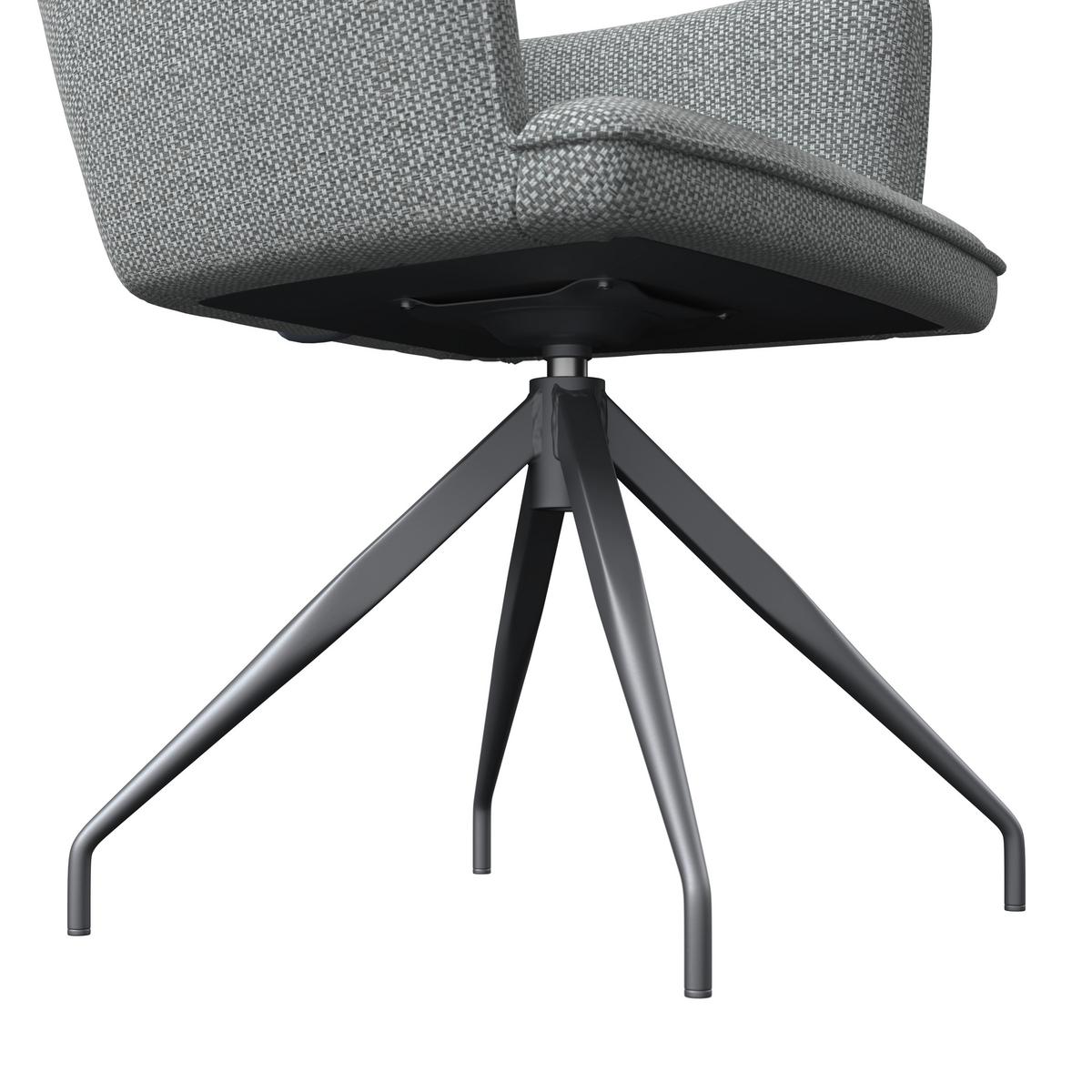 Gartenstuhl Glamour Anthrazit/Beige Metall/Textil - Beige/Anthrazit, MODERN, Textil/Metall (62/62/87cm)