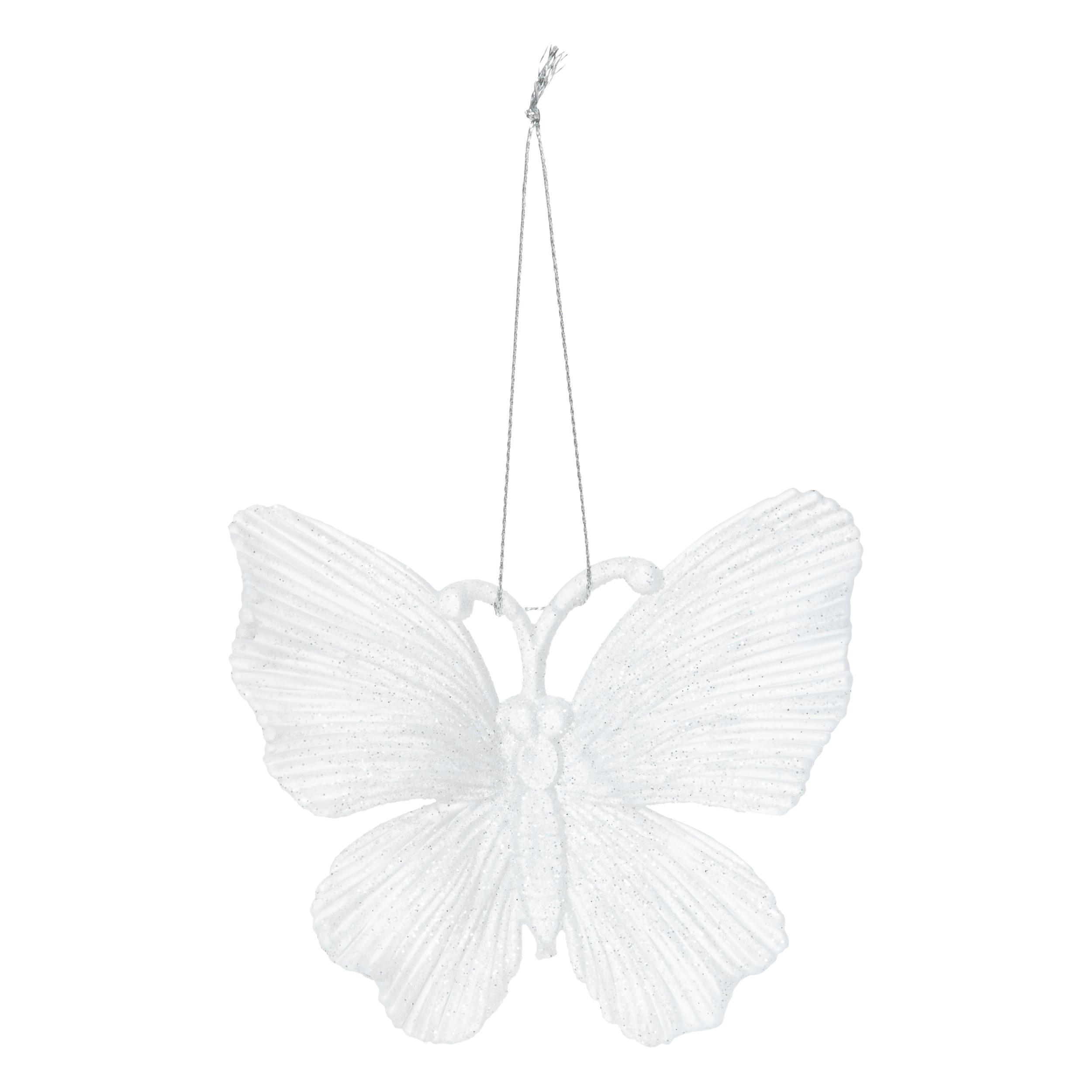Ukras Za Bor Butterfly - bijela, Moderno, plastika (10,6/3,3/9,5cm)
