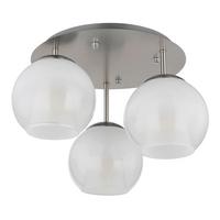 Stropna Svjetiljka Barry - bijela/boje nikla, Basics, staklo/metal (41/28.5cm) - Globo