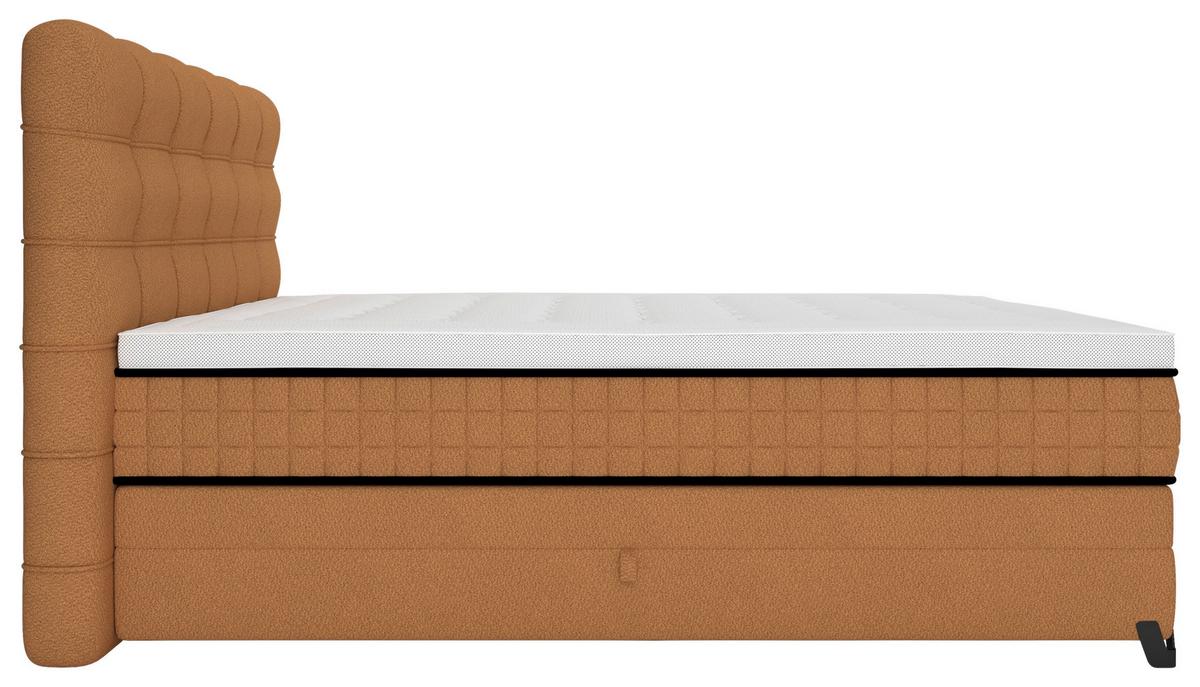 Boxspringbett Carmen C Rostfarben ca. 180x200cm - Rostfarben, Konventionell, Holz/Holzwerkstoff (180/200cm) - Premium Living