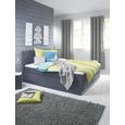 Boxspringbett Grau 140x200cm - Schwarz/Grau, MODERN, Holz/Holzwerkstoff (206/152/60cm) - MODERN LIVING