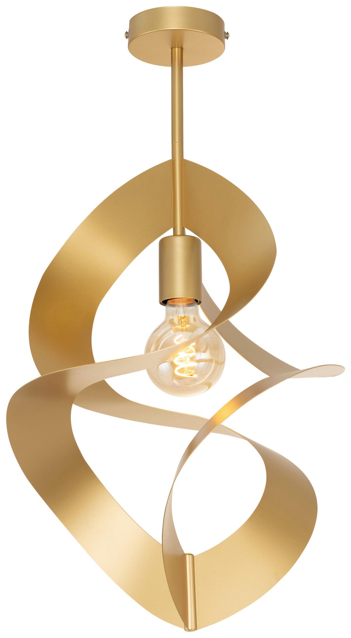 LAMPA SUFITOWA DORISA - kolor złoty, Design, metal (35/60cm) - Collet's Monde