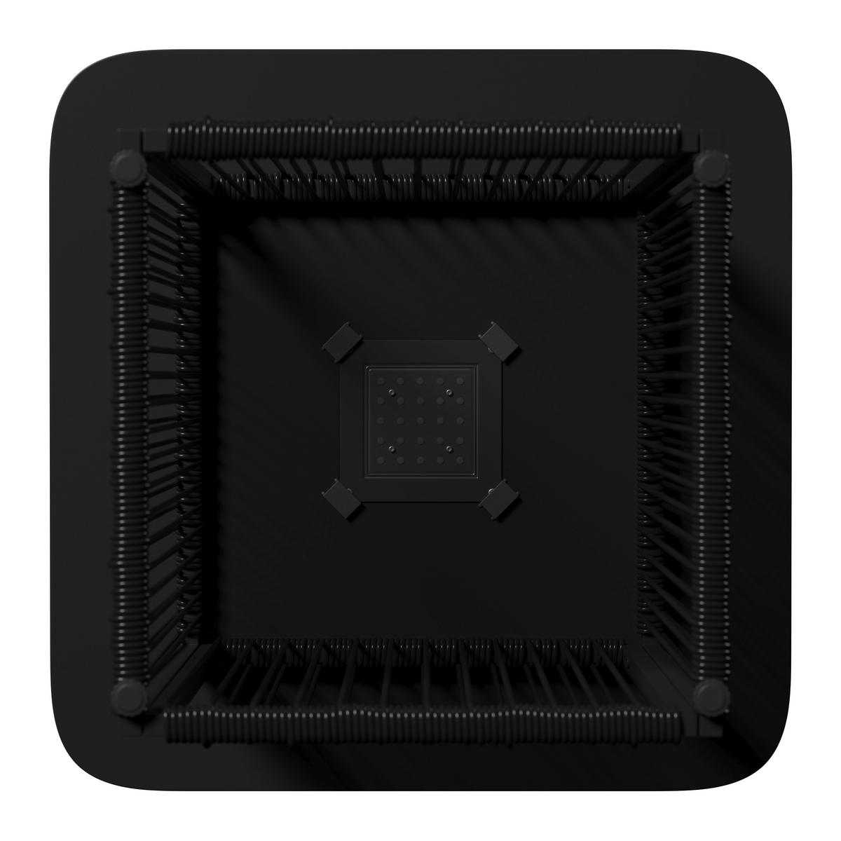 Gartenbeistelltisch Tracy Schwarz Solar - Schwarz, MODERN, Kunststoff/Metall (55/48/55cm) - Bessagi Garden