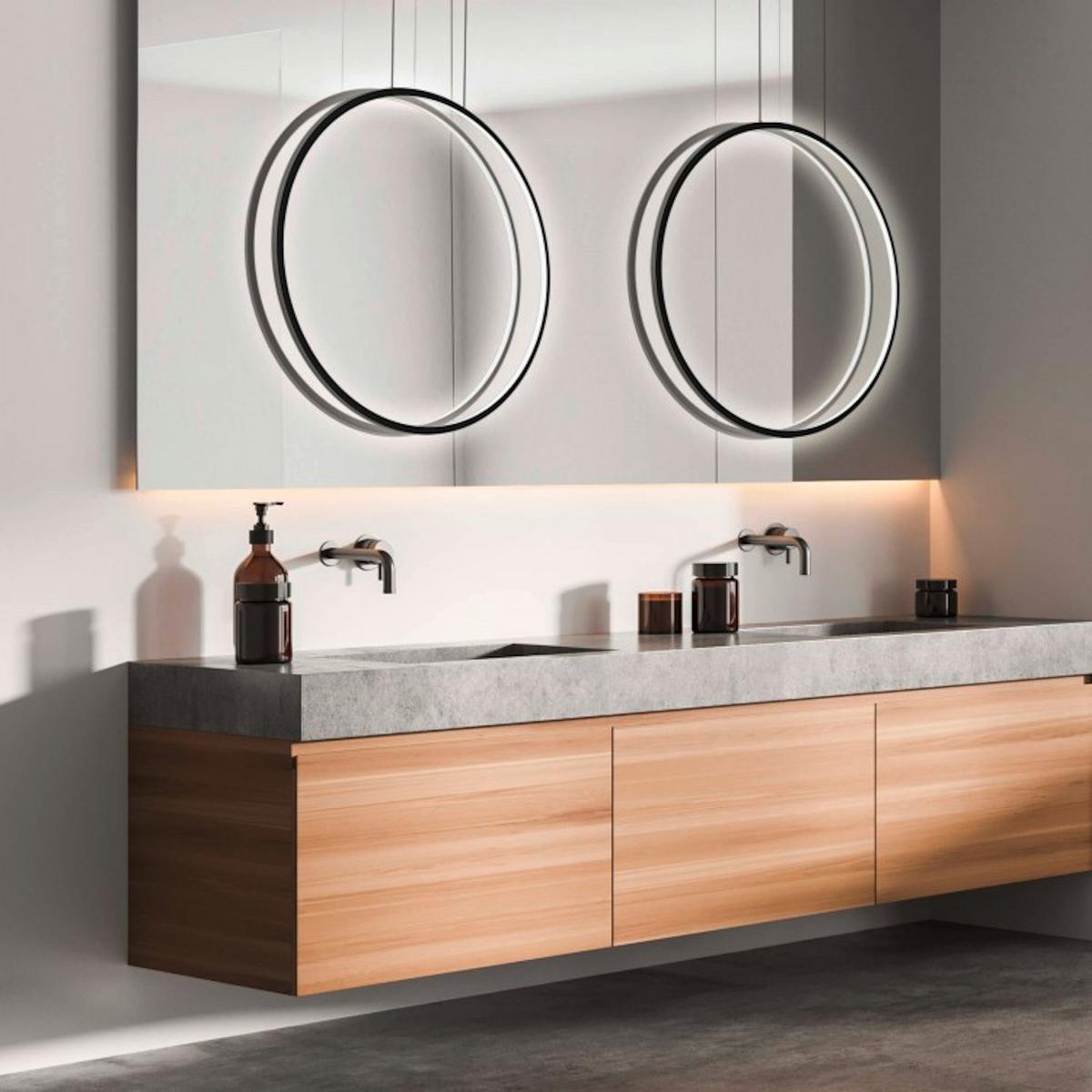 Led-hängeleuchte Lp-999/1w Bk Mirror - Schwarz, Design, Metall (120/60/5cm)