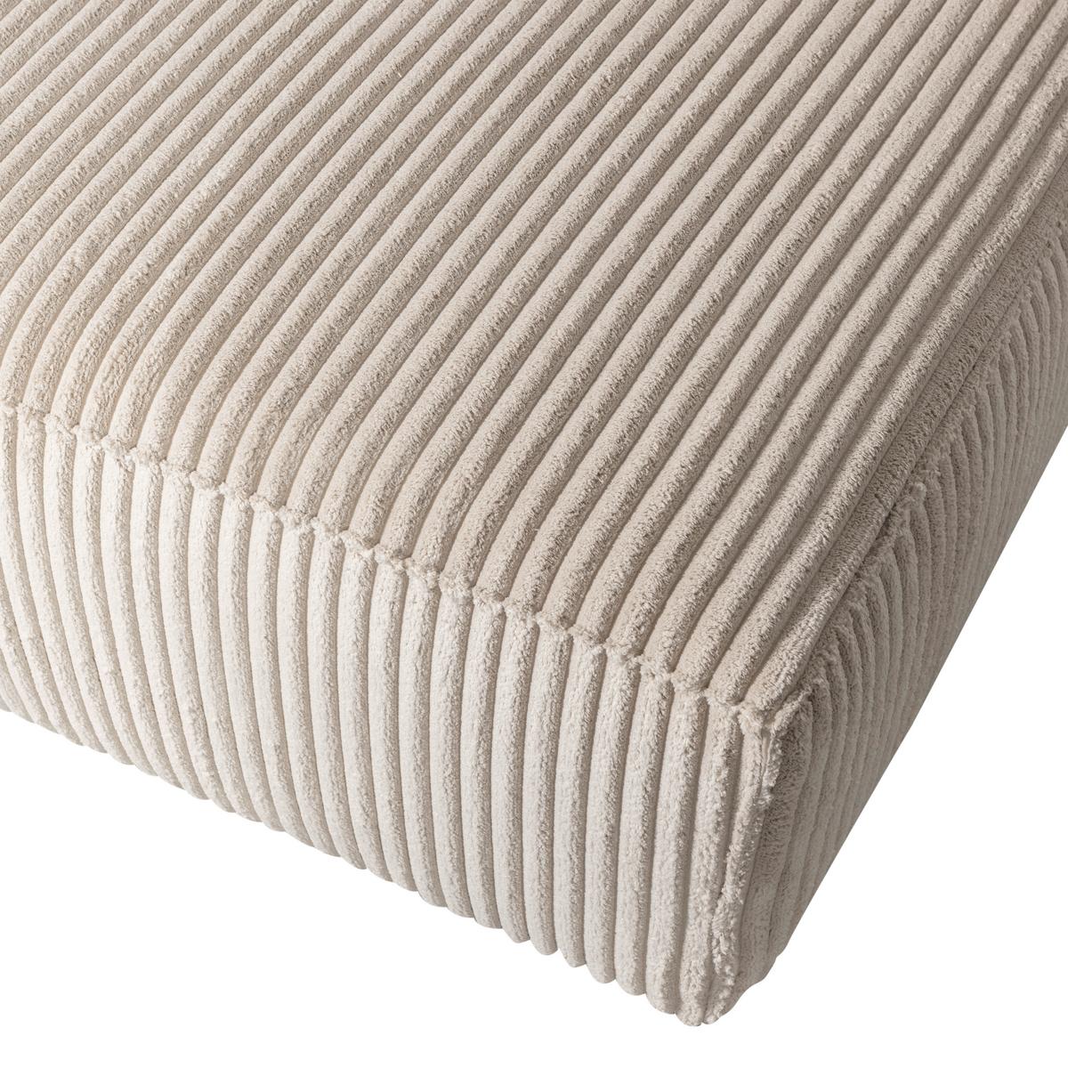 Ecksofa Bean Beige S: 254x178 cm - Beige/Schwarz, Design, Kunststoff/Textil (254/178cm) - Livetastic