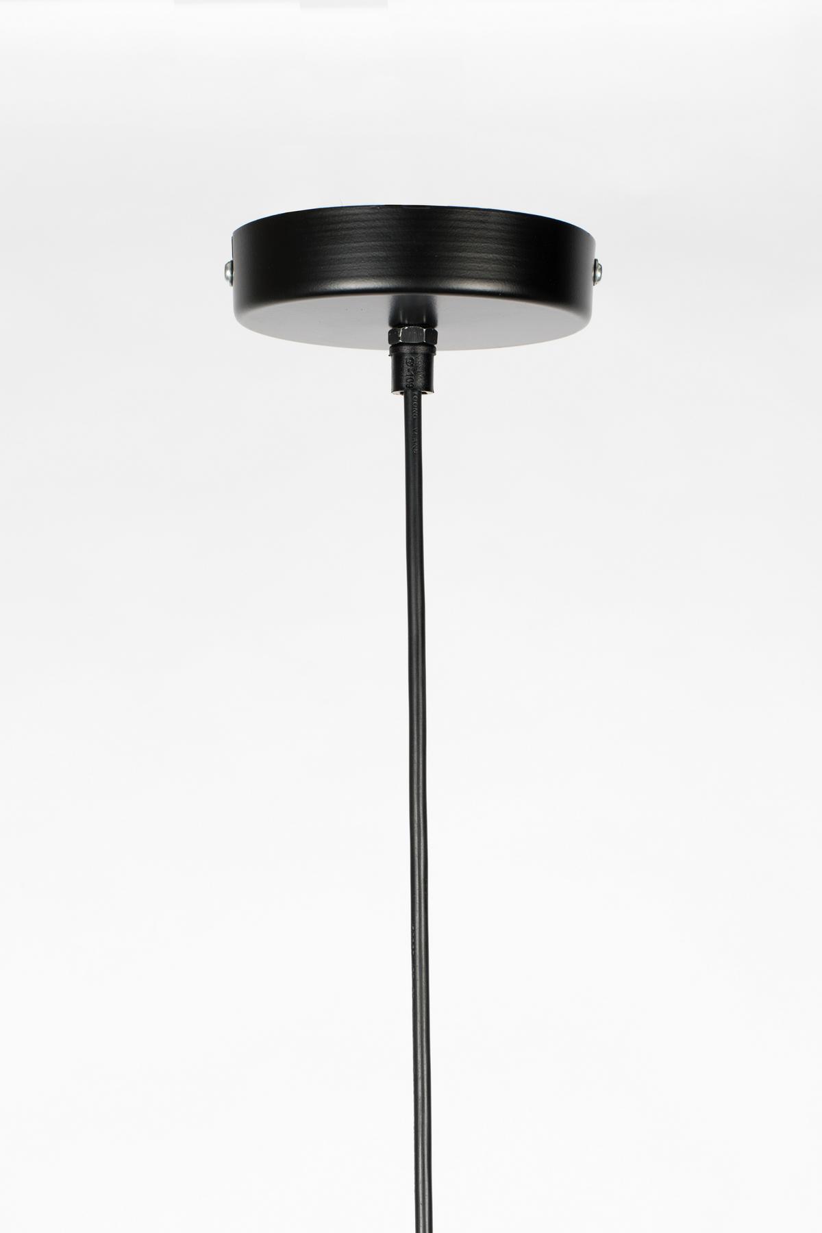 LAMPA WISZĄCA PENDANT LAMP LENA M BLACK - czarny, Design, metal (37/155cm) - Zuiver