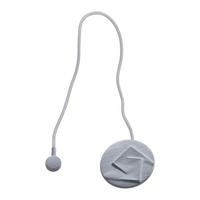 Raffhalter Abstrakt in Grau - Grau, MODERN, Textil (6cm) - Modern Living
