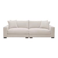 SOFA MEGA PEDRO-MEGASOFA 1200 - kremowy, Modern, materiał drewnopochodny/tworzywo sztuczne (261/83/124cm) - Mömax
