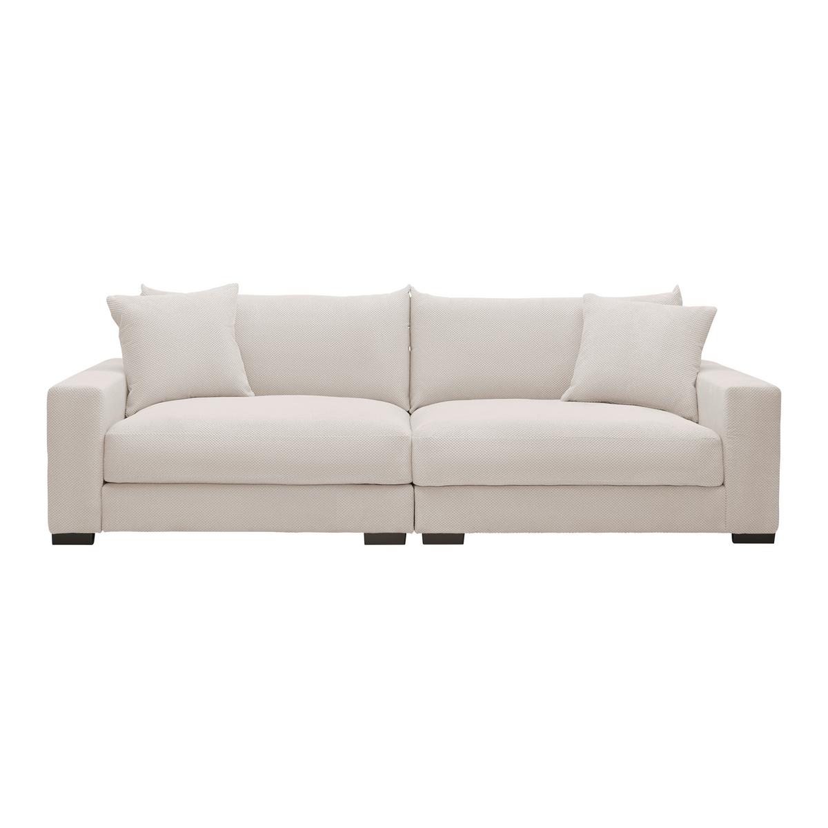 SOFA MEGA PEDRO-MEGASOFA 1200 - kremowy, Modern, materiał drewnopochodny/tworzywo sztuczne (261/83/124cm) - Mömax