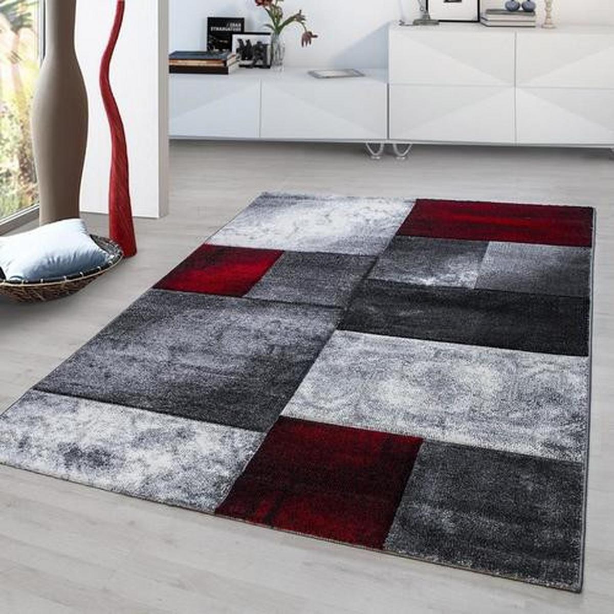 Webteppich Hawaii Rot ca. 80x150cm - Rot, KONVENTIONELL, Textil (80/150cm) - Novel