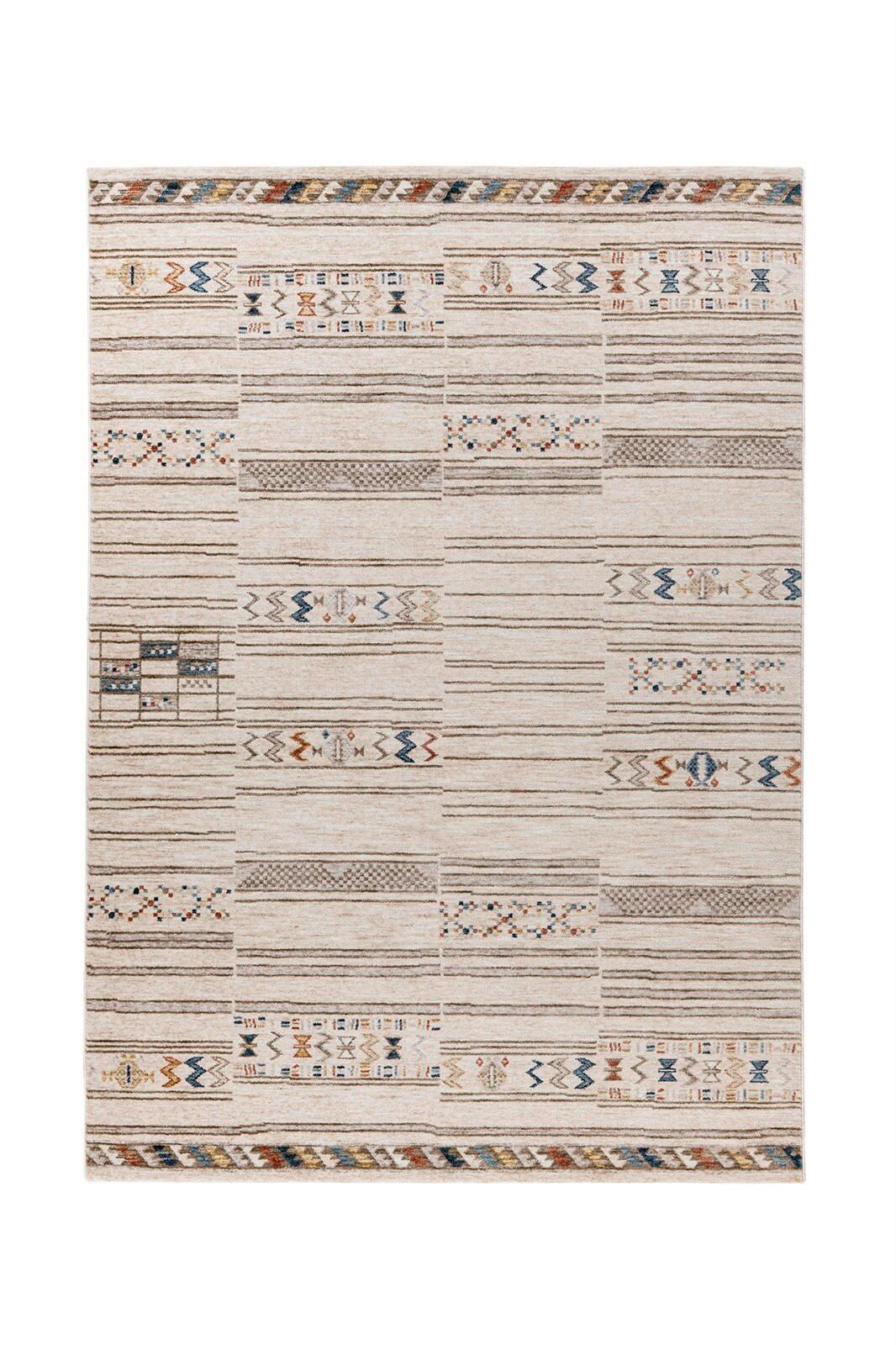 Flachwebeteppich Jaka 125 Multi - Beige/Multicolor, Konventionell, Textil (160/230cm) - Kayoom