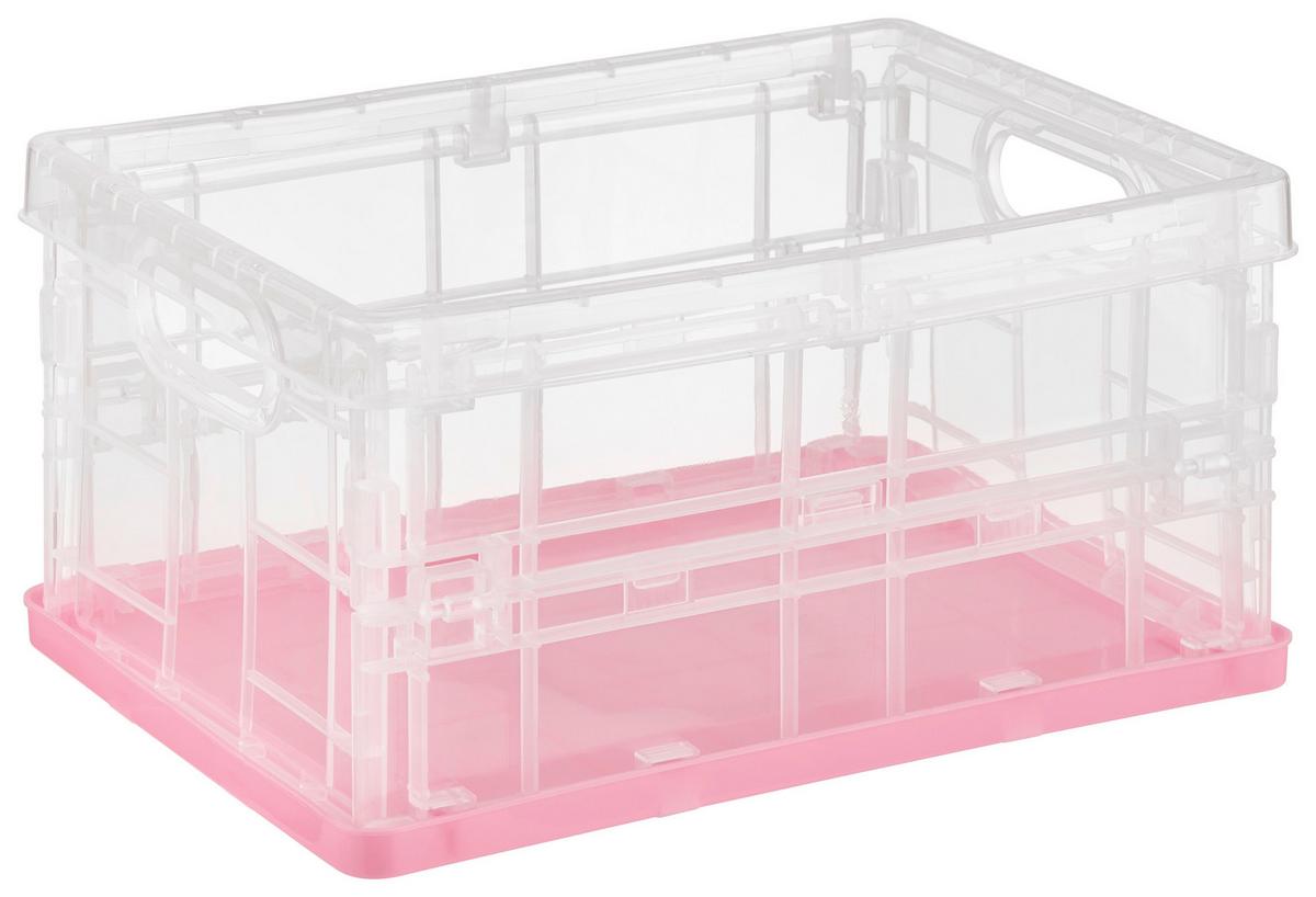 Összecsukható Doboz Tiny - sárga/rózsaszín, műanyag (20/14/9,5cm)