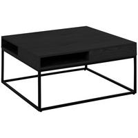 STOLIK KAWOWY WILLFORD - czarny, Trend, materiał drewnopochodny/metal (80/80/40cm) - MID.YOU
