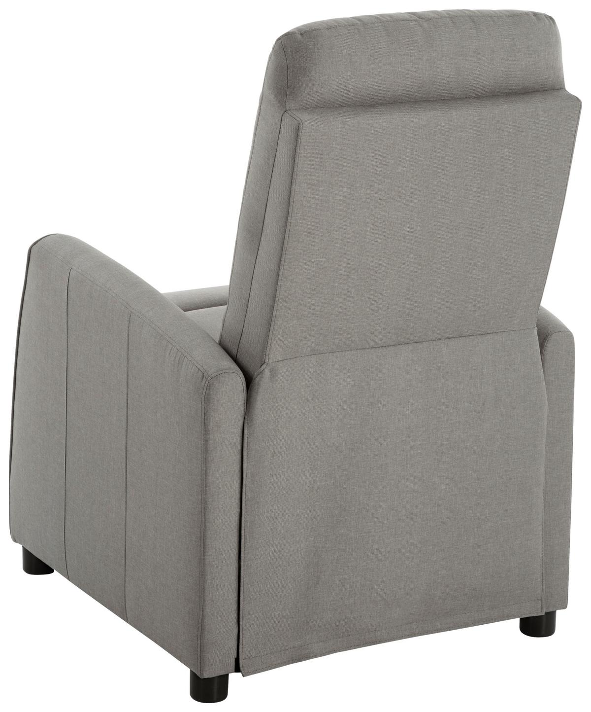 Relaks Fotelja Capri - siva/crna, Moderno, drvo/metal (70/105.5/84cm) - Mömax