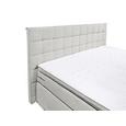Boxspringbett in Silber ca. 180x200 cm inkl. Topper - Chromfarben/Silberfarben, Design, Kunststoff/Textil (180/200cm) - Livetastic Boxspringbett in Silber ca. 180x200 cm inkl. Topper - Chromfarben/Silberfarben, Design, Kunststoff/Textil (180/200cm) - Livetastic